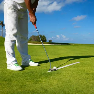 MAZEL Golf Putting Alignment Rail,Golf Trainer Aid for Putting Green,Precision Distance Control & Instant Feedback Alloy Steel Putting Alignment Rail, Putting Ring, Practice Ball - 15465
