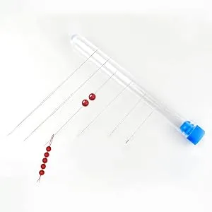 18 Pcs Beading Needles Set, 6Sizes Big Eye Beading Needles with Needle Bottle for Jewelry Making - Beading Needles