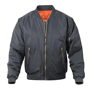 MAGNIVIT Men's Bomber Jacket Casual Fall Winter Military Jacket and Coats Outwear Black Large - product information 7