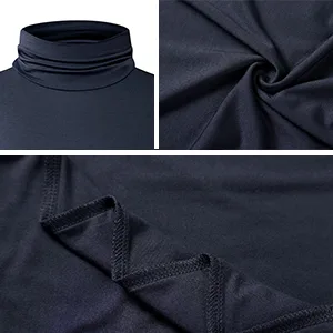 Herou Womens Long Sleeve Turtleneck Slim Fitted Lightweight Casual Active Layer Tops Shirts 0-black Medium - turtleneck tops