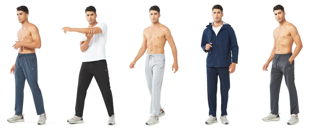 NORTHYARD Men's Athletic Running Joggers Workout Gym Pants Lightweight Jogging Pants Open Hem Sweatpants 1-coolgrey Large - product information 23