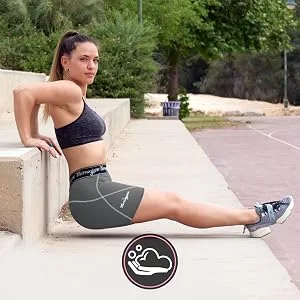 Thermajane Compression Shorts for Women Athletic Spandex Volleyball Shorts Women Black 3X-Large - biker shortswomen
