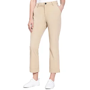 BALEAF Women's Golf Pants Stretch Lightweight Quick Dry Water Resistant Work Pants with Zipper Pocket Steel Grey Medium - 5465