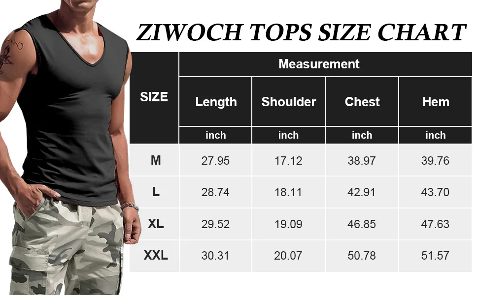 ZIWOCH Men's V Neck Tank Top Lightweight Athletic Solid Sleeveless T-Shirt Medium Dark Green - mens athletic tank tops