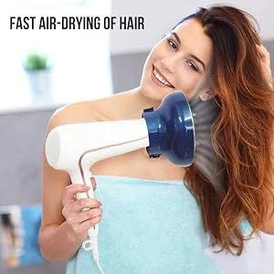 Universal Hair Diffuser Attachment Adjustable Fits Most Kinds of Blow Dryer Diameter 1.7" to 2.6" Perfer Air Dryer Diffuser for Hair Care Black - product information 4