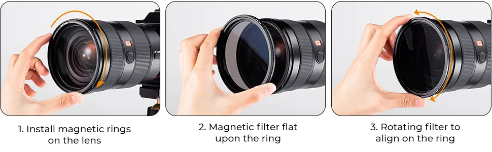 K&F Concept 67mm Magnetic Variable ND Filter ND2-ND32 (1-5 Stops) + Magnetic Filter Adapter Ring Filter Kit, No X Cross Adjustable Neutral Density Filter with 28 Multi-Layer Coatings Waterproof - product information 20