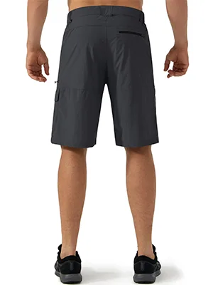 CRYSULLY Men's Cargo Quick Dry Shorts Outdoor Summer Casual Loose Fit Shorts 34 Red - product information 3