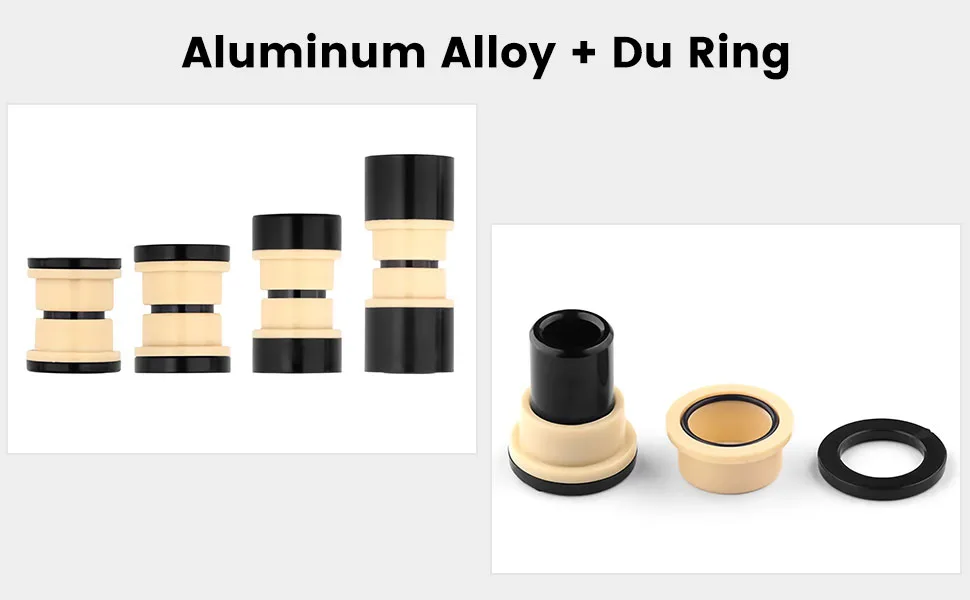 YEENOR DU bicycle shock absorber bushing protective sleeve M8mmx22/24/50mm Rear Shock Bushing soft tail frame fit for Fox RockShox Marzocchi DVO DNM M8*22mm - material