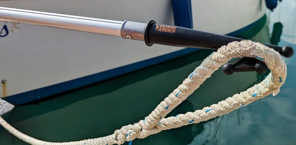 Boat Hook for Docking with Telescoping Extension Pole // Durable, Floating, Lightweight and Sturdy Telescoping Boat Hook Pole // the Ultimate Boat Pole for Docking, Push-Pull and Boating 12 Feet - TELESCOPING BOAT HOOK