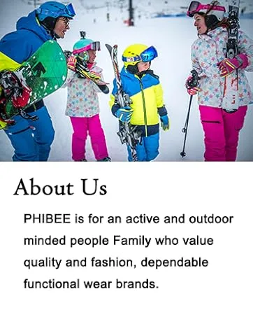 PHIBEE Men's Insulated Warm Snow Pants Waterproof Windproof Ski Bib Overalls Black Medium - brand