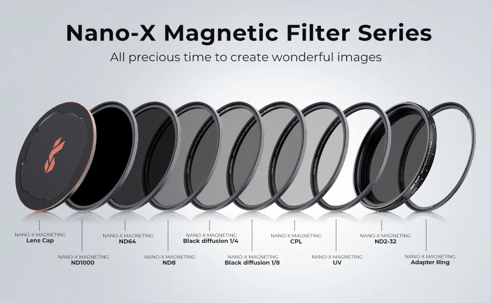 K&F Concept Magnetic 77mm Circular Polarizers Filter Kit (Magnetic Polarizing Filter + Adapter Ring + Lens Cap) -28 Multi-Layer Coatings (Nano-X Series) - product information 13
