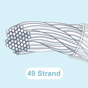 BENECREAT 300-Feet 0.018inch/ 0.46mm Tiger Tail Beading Wire 7-Strand Bead Stringing Wire for Necklace Bracelet Making 0.46mm - 7 Strands Lightgrey - product information 5