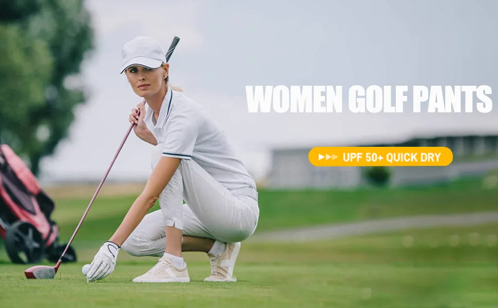 JACK SMITH Women's Golf Pants Stretch Lightweight Work Pants with Zipper 6-Pockets Navy Blue X-Large - product information 21