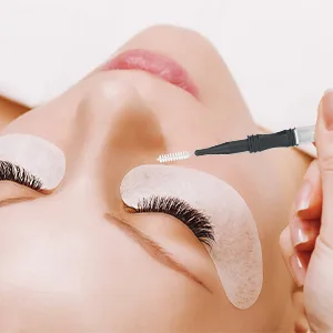 20pcs Micro Eyebrow Brush with Cap, Eyelash Spoolie Brush, Eyebrow Lamination Brush for lash and brow lamination - Eyelash brush