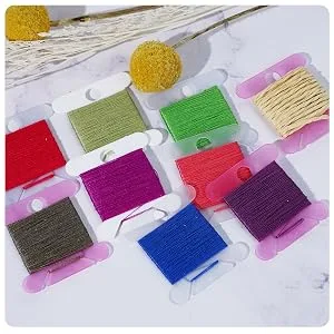 80 Pcs Thread Organizer, Embroidery Floss Storage,Embroidery Thread Organizer Plastic Embroidery Thread Cards Stitch Thread Plastic bobbins (4 Colors) - embroidery floss bobbins