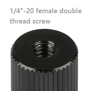 CAMVATE 1/4"-20 Female Screw Double Thread Adapter for Extension Arm - 2039 - C2039-3
