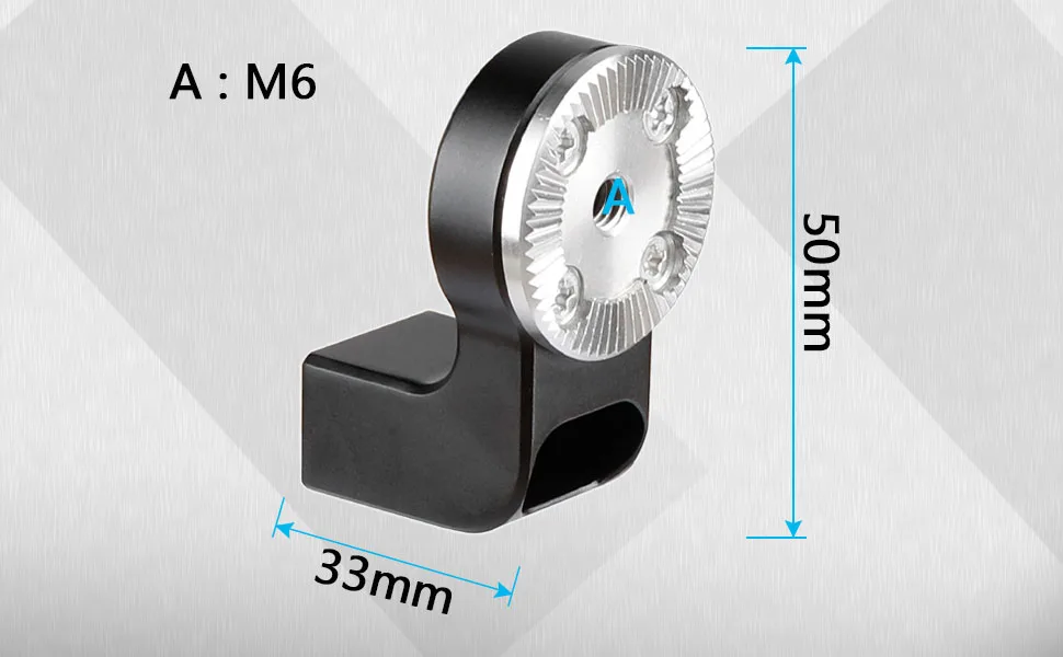 CAMVATE M6 Rosette Thread Adapter with 1/4"-20 Thread Holes - 1990 - C1990-2