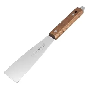 HARFINGTON 2pcs Painting Knives 45mm Width Shovel Mixing Palette Scraper with Wood Handle for Oil Paint Craft Spreading(1#) - product information 4