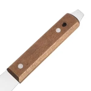 HARFINGTON 2pcs Painting Knives 45mm Width Shovel Mixing Palette Scraper with Wood Handle for Oil Paint Craft Spreading(1#) - product information 5