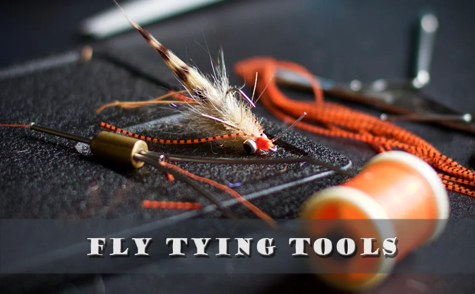 HERCULES Fly Tying Tools, Fly Tying Kit with Bobbin Thread Holder, Wire Threader, Knot Whip Finisher, Hackle Plier, Bodkin, Fly Fishing Lure Making Accessories 2pcs Bobbin + 1pcs Threader - Fly Tying Kit for making fly tying lures