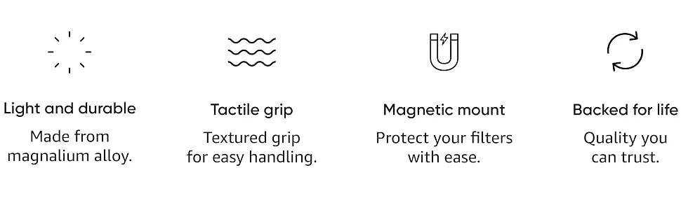 Urth 95mm Magnetic Lens Filter Caps - Urth