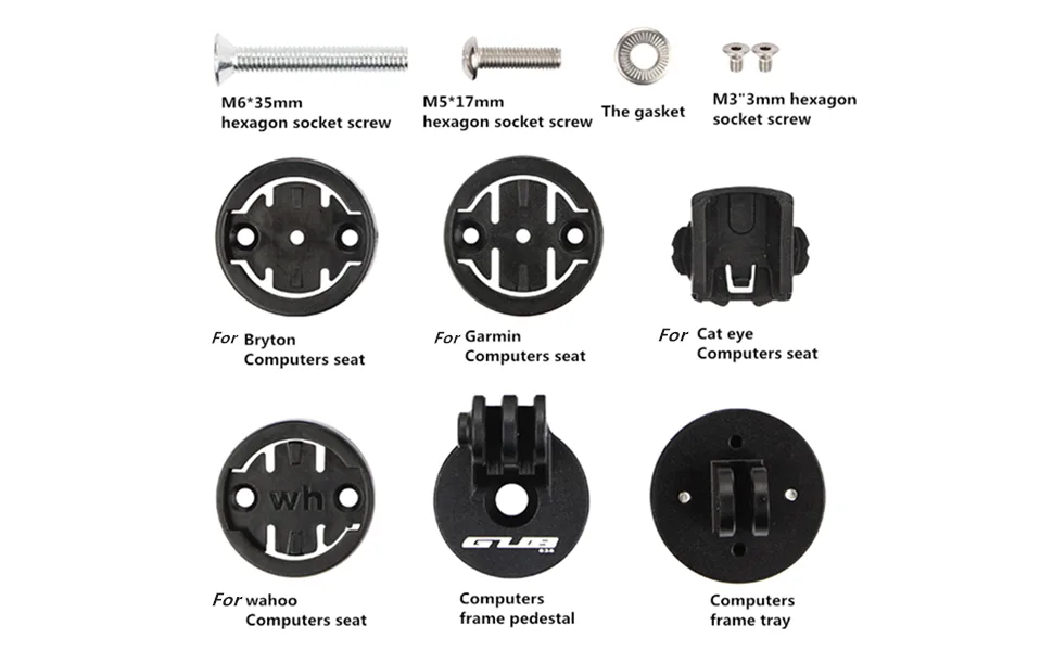 Bike Computer Stem Top Cap Mount Holder Compatible with Garmin Edge Compatible with Wahoo Elemnt Compatible with Bryton Compatible with Cateye,Angle Adjustable - what is in the package