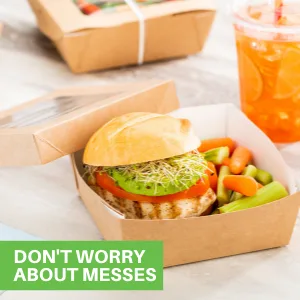 Small Sandwich Wedge Box, Sandwich Take Out Box - 4.8 Inch Triangle Sandwich Box with Window - Brown - 25ct Box - Restaurantware - These disposable paper lunch boxes are grease-resistant to maintain their premium look.