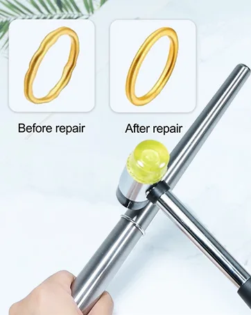 Ring Mandrel, IKOCO Ring Sizer Measuring Tool Steel Ring Size Adjusters for Loose Rings Measure Repair - Ring Mandrel