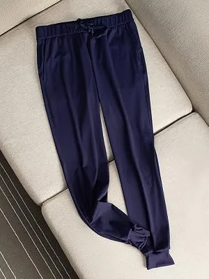 AJISAI Women's Joggers Pants Drawstring Running Sweatpants with Pockets Lounge Wear Black Medium - BLACK JOGGERS