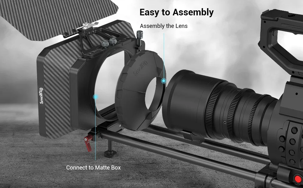 SmallRig Rubber Donut for Lenses with 58-114 Diameter, with Rear Opening for SmallRig Light Matte Box - 3409 - 3409