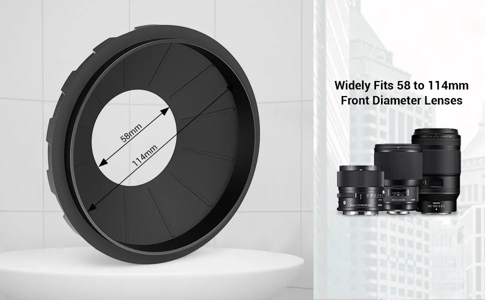 SmallRig Rubber Donut for Lenses with 58-114 Diameter, with Rear Opening for SmallRig Light Matte Box - 3409 - 3409