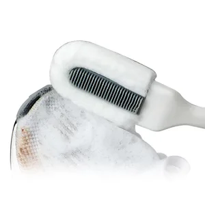 Andiker Professional Cleaning Shoe Brush, Multifunctional Long Handle Shoe Brush Cleaner, Hangable Soft Bristle Shoes Cleaning Scrubber (White) - product information 4