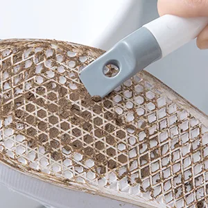 Andiker Professional Cleaning Shoe Brush, Multifunctional Long Handle Shoe Brush Cleaner, Hangable Soft Bristle Shoes Cleaning Scrubber (White) - product information 5
