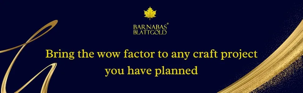 Barnabas Blattgold Imitation Gold Leaf (100) Sheets - 5.5 inches, Loose Leaf (Interleaf) 5.5 inches, 100 sheets - gold leaf sheets, imitation gold leaf, gold leafing for furniture, gold leafing loose