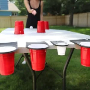 Drop Cup - Pong That's On A Roll - Family Friendly Party Game - Adult Party Game - Drop Cup Outdoor Games