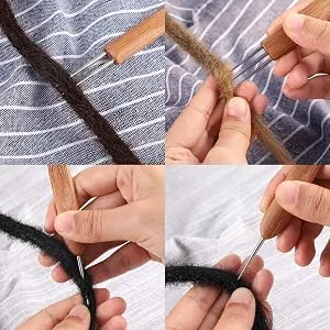 0.5 Crochet Needle for Dreads - 0.5mm Dreadlock Crochet Needle 3Pcs/Set Loc Crochet Needle for Dreadlock Loc Tool for Interlocking Crochet Needle for Dreadlocks (1Hook,2Hook,3Hook) 0.5mm 3 Piece Set - product information 30