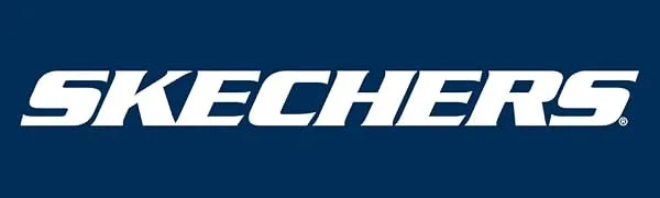 Skechers Men's Go Run Consistent-Leather Cross-Training Tennis Shoe Sneaker with Air Cooled Foam 10.5 X-Wide White - Skechers logo banner