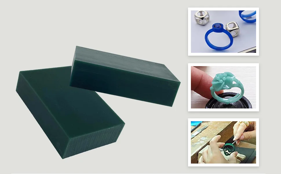 Carving Wax Block Lost Wax Casting Jewelry Molding Tool Mold Sculpting 1 Pound (Green Wax Slices) - WAX BLOCK