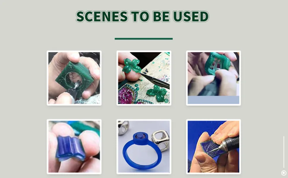 Carving Wax Block Lost Wax Casting Jewelry Molding Tool Mold Sculpting 1 Pound (Green Wax Slices) - WAX WIDELY APPLICATION