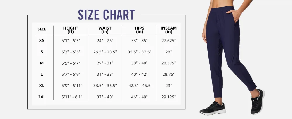 BALEAF Women's Joggers Pants Athletic Running Pants Tapered Quick Dry Jogger with Pockets Black Small - product information 9
