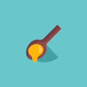 SpoonTEK - The Spoon that Elevates Taste (Beige) - cartoon image of spoontek with honey