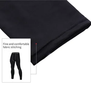 SS COLOR FISH Men Compression Pants Athletic Baselayer Workout Legging Running Tights for Men Black 2 Medium - High Quality Fabric