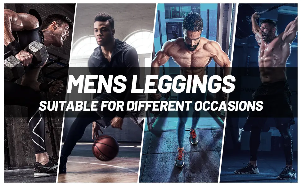 SS COLOR FISH Men Compression Pants Athletic Baselayer Workout Legging Running Tights for Men Black 2 Medium - product information 23