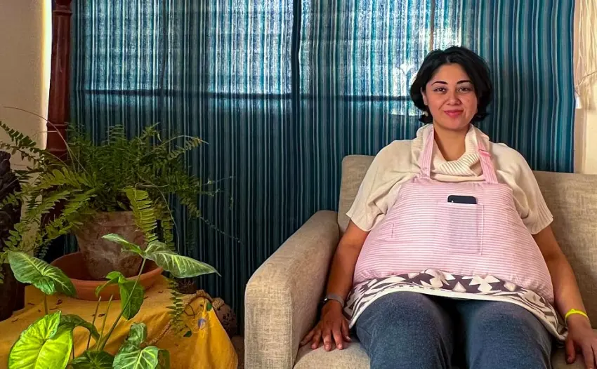 Inspired Comforts Mastectomy Post Surgery Recovery Pillow - Pink Stripes (Cotton Cover) Pink White Stripes - Post Mastectomy Pillow - Recovery After Breast Cancer Surgery, Breast Augmentation