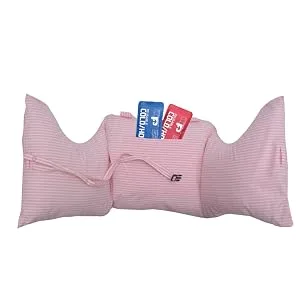 Inspired Comforts Mastectomy Post Surgery Recovery Pillow - Pink Stripes (Cotton Cover) Pink White Stripes - POST MASTECTOMY RECOVERY PILLOW