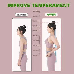 Posture corrector,hunchback corrector,yoga stick,Yoga Sticks Stretching Tool,Retractable Design Humpback Correction Stick for Adult and Child(Pink) - Posture Corrector