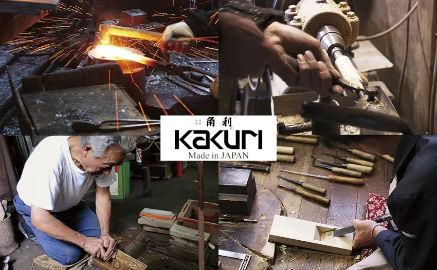 KAKURI Thread Snips Curved Blade Japanese Nigiri Thread Scissors for Sewing, Spring Action Self Opening Thread Cutting Tool, Sharp Japanese Carbon Steel 105mm Black, Made in JAPAN - kakuri japanese woodworking tool