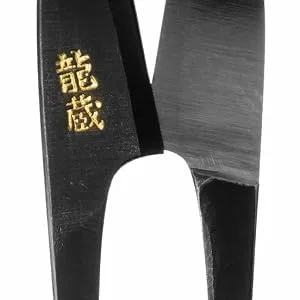 KAKURI Thread Snips Curved Blade Japanese Nigiri Thread Scissors for Sewing, Spring Action Self Opening Thread Cutting Tool, Sharp Japanese Carbon Steel 105mm Black, Made in JAPAN - thread snips