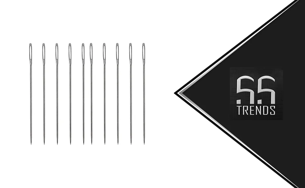 10 Pieces 5 Inch Long Upholster Needles Simple Needles Large Eye Needle for Hand Sewing Act Crafts, Upholster, Craft Leather Jewelry - product information 7