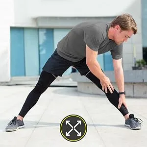 Thermajohn Compression Pants Mens, Workout Tights and Compression Leggings for Men Black Large - mens yoga pants